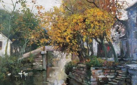 潘鸿海风景油画作品