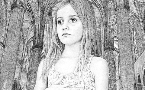 画一幅素描100多万小点组成，令人咋舌！