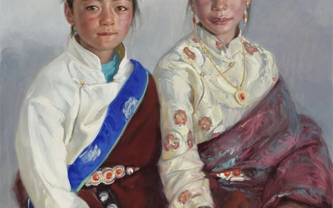 于小冬8月泽库写生——油画篇