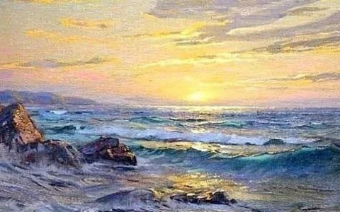 出色的海景大师，画出了海水的无限情调！