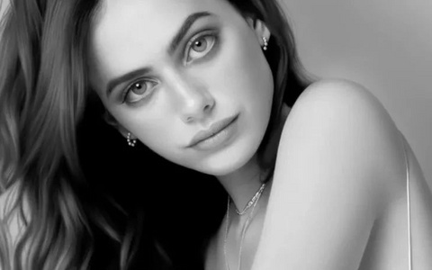 他的自动铅笔美女素描，超级超级细腻！