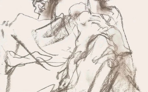 上海油画雕塑院教授，俞晓夫速写！