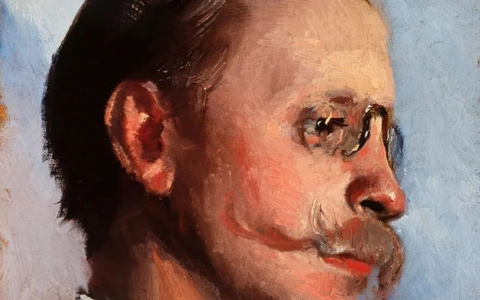 挪威美术学院的院长兼首位教授——克里斯蒂安·克罗格！