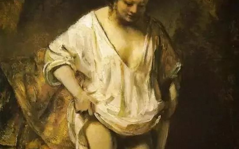 极具生活气的画家—伦勃朗《浴女》