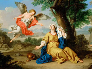 宗教绘画的指明灯—《夏甲和天使》朱塞佩·伯尼托