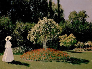 光影的运用—《花园里的女人》莫奈高清绘画下载