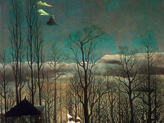 每日名画|卢梭《狂欢之夜》高清油画作品下载