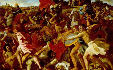 巴洛克艺术战争—《约书亚的胜利》普桑高清绘画下载