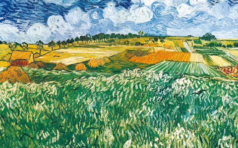 名画鉴赏|梵高《瓦兹平川》高清油画作品下载
