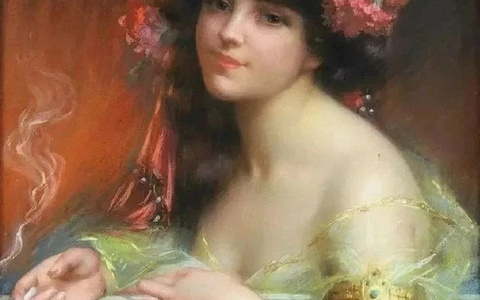 人体色粉画梦幻又灵动高清名画图片分享